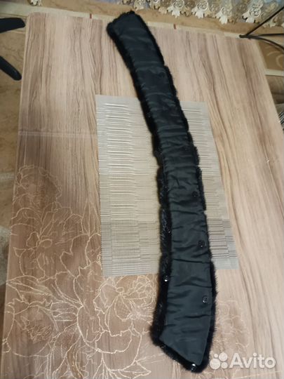 Воротник норковый черный