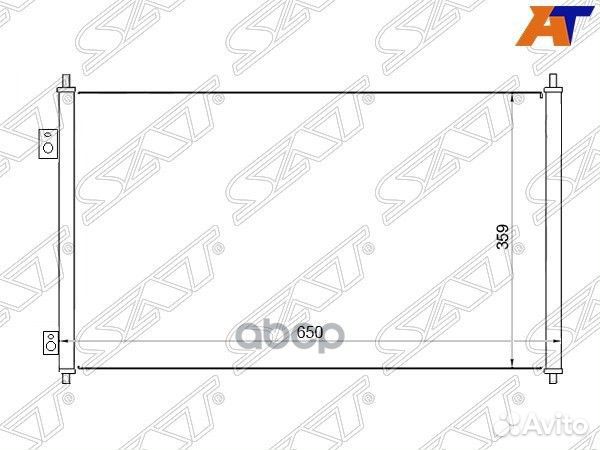 Радиатор кондиционера Honda Civic 00-06 / Civic