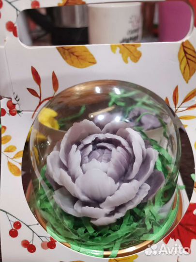 Мыло ручной работы пион