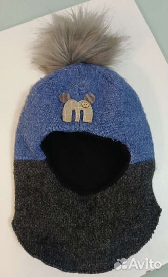Шлем для мальчика шапка теплая