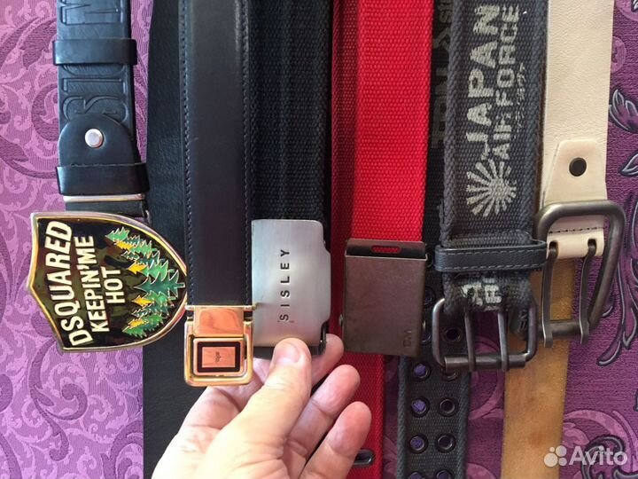 Ремень мужской нат кожа