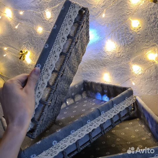 Корзина набор из трех плетёные