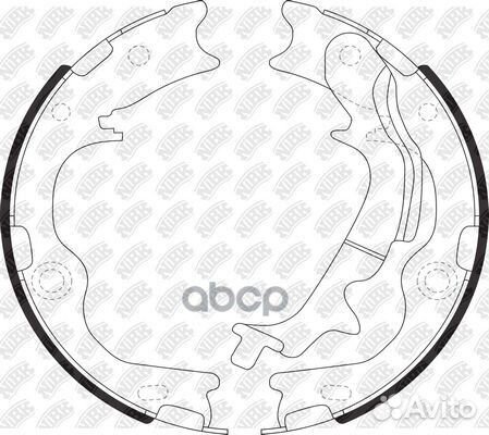 Колодки тормозные барабанные зад FN11009 NiBK