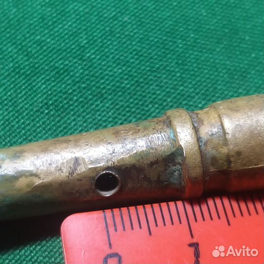 Старинная Пушка бронзовая, статуэтка, старая