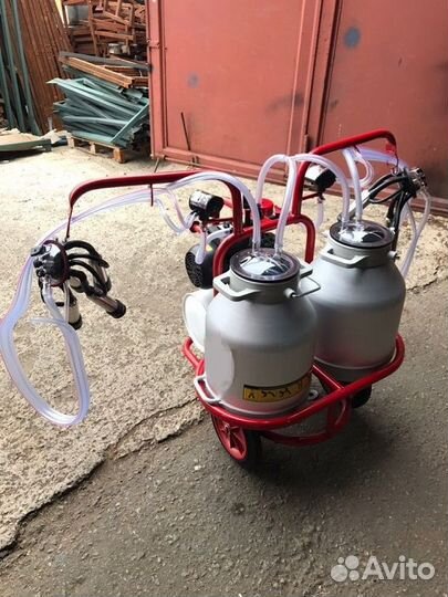 Доильный аппарат 2 пульсатора 2 бидона telsar