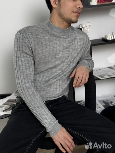 Джемпер мужской серый