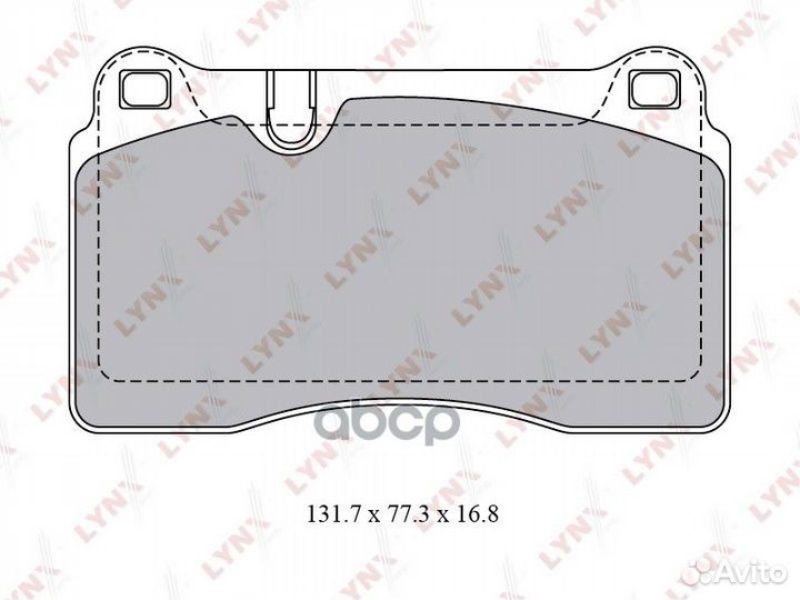 Колодки торм. диск. перед. BD-8028 lynxauto