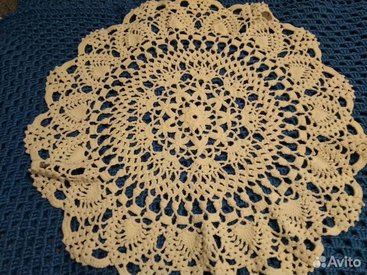 Вязаные салфетки ручная работа