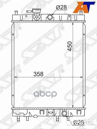 Радиатор Nissan Cube 98-02 NS0001-99 Sat