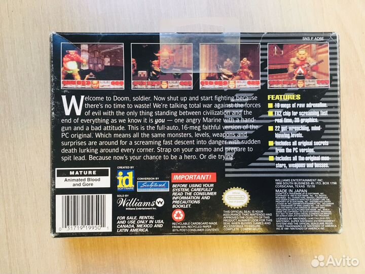 Doom snes. Super nintendo