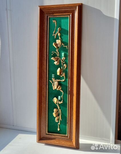 Картина - панно с натуральной яшмой и авантюрином