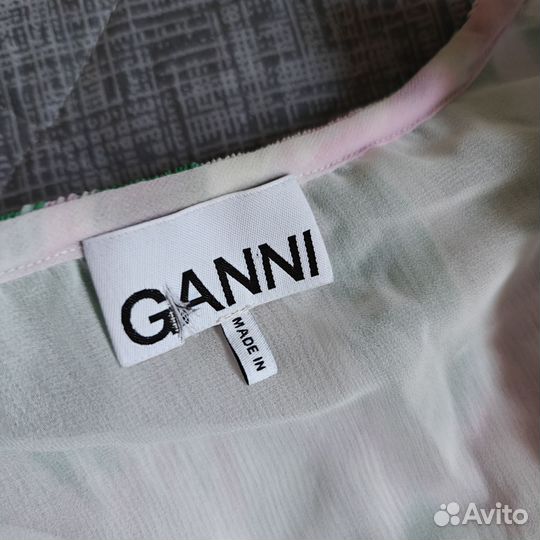 Ganni Блузка с принтом XL