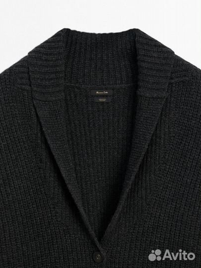 Кардиган из шерсти женский Massimo Dutti