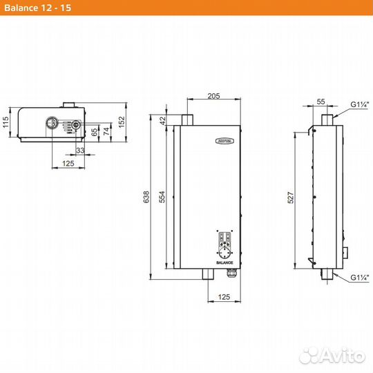 Электрокотел Zota balance 15