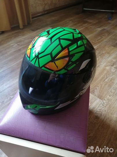 Детский мото шлем