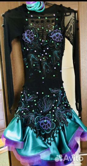 Платье для бальных танцев латина ю1