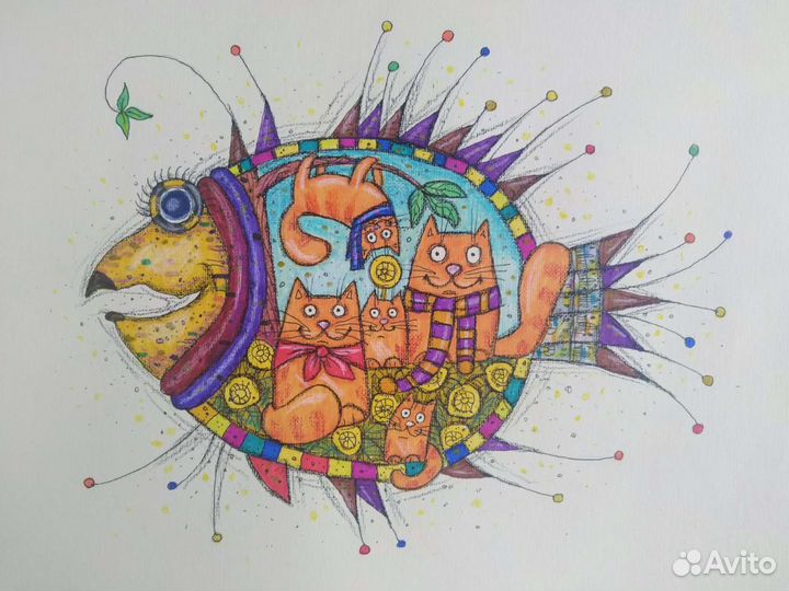 Коты на прогулке