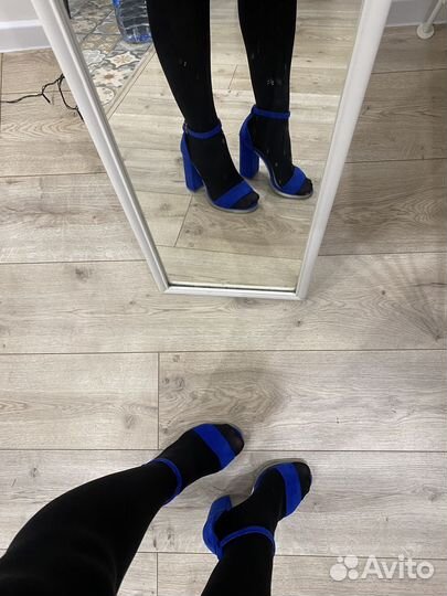 Туфли бархатные размер 38