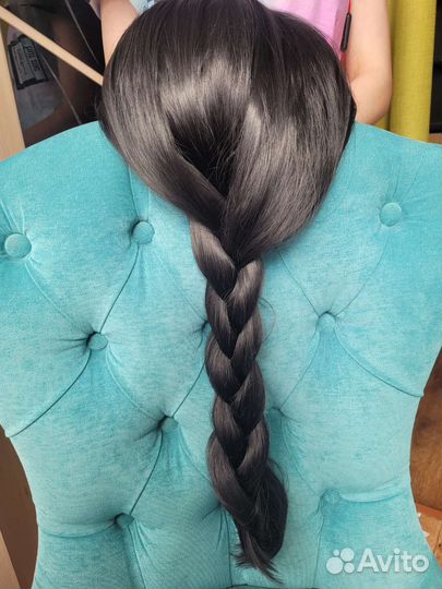 Парик черный 67см