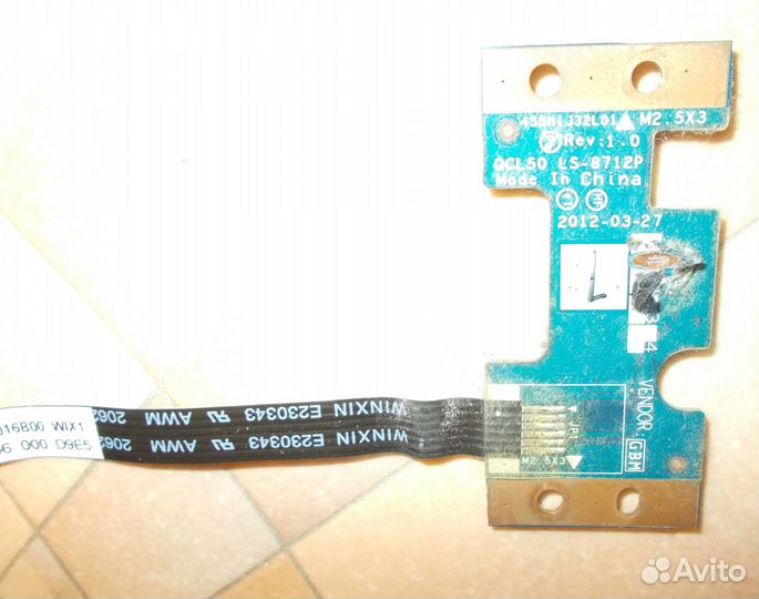 Плата кнопки включения HP Envy M6-1000