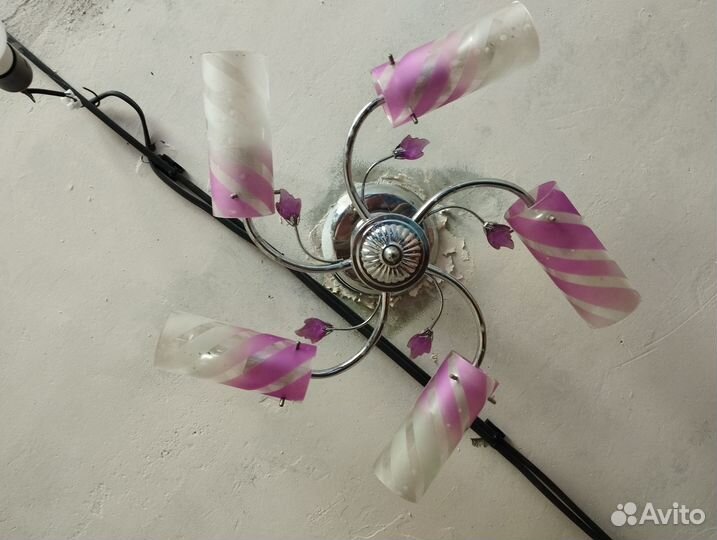 Люстра потолочная бу