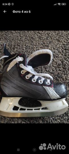 Хоккейные коньки bauer р. 30.5