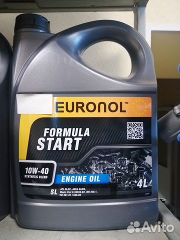 Масло моторное euronol start formula 10w-40 SL 4л