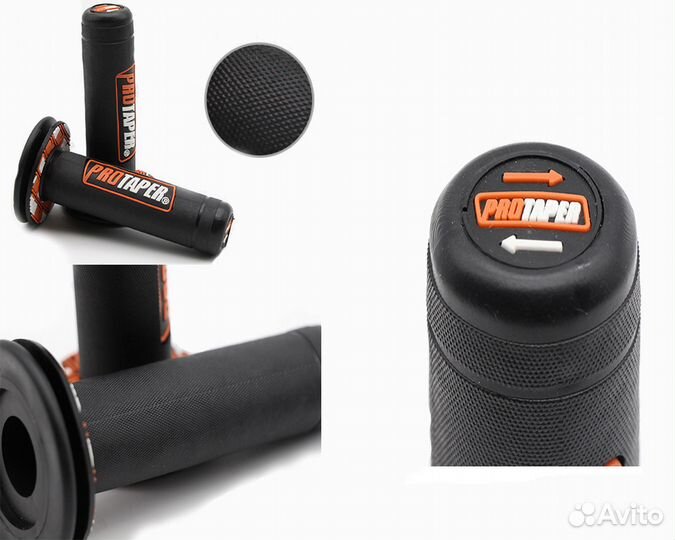 Грипсы (ручки) Pro Taper для мотоцикла, резина
