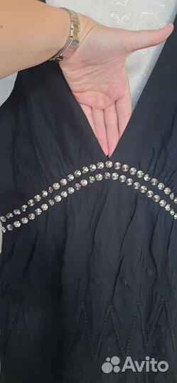 Платье сарафан женский миди S,хлопок+шёлк