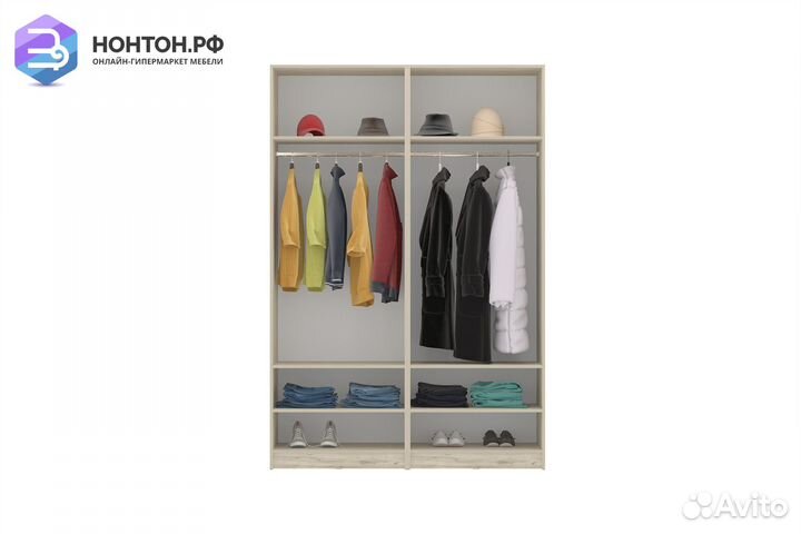 Шкаф Венеция комбинация № 2 дуб серый крафт / граф