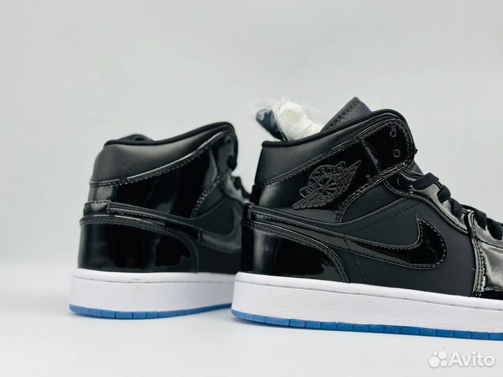 Кроссовки Air Jordan 1 Mid «Space Jam» Черные