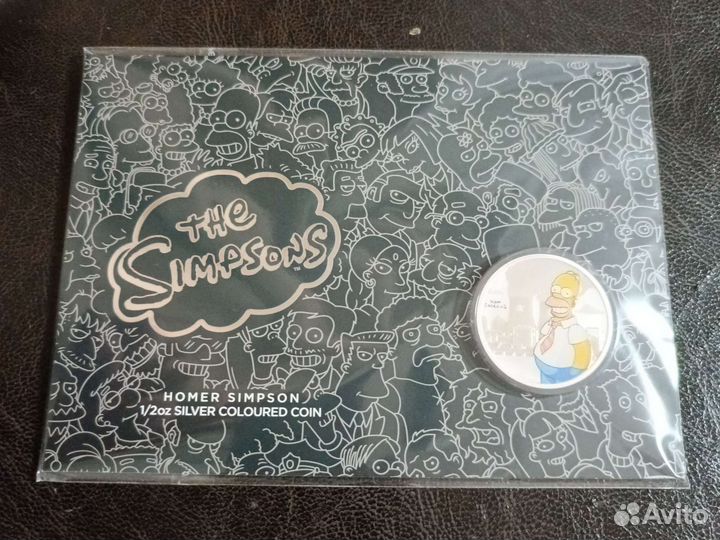 2020 Тувалу Номер Симпсон Серебро Блистер