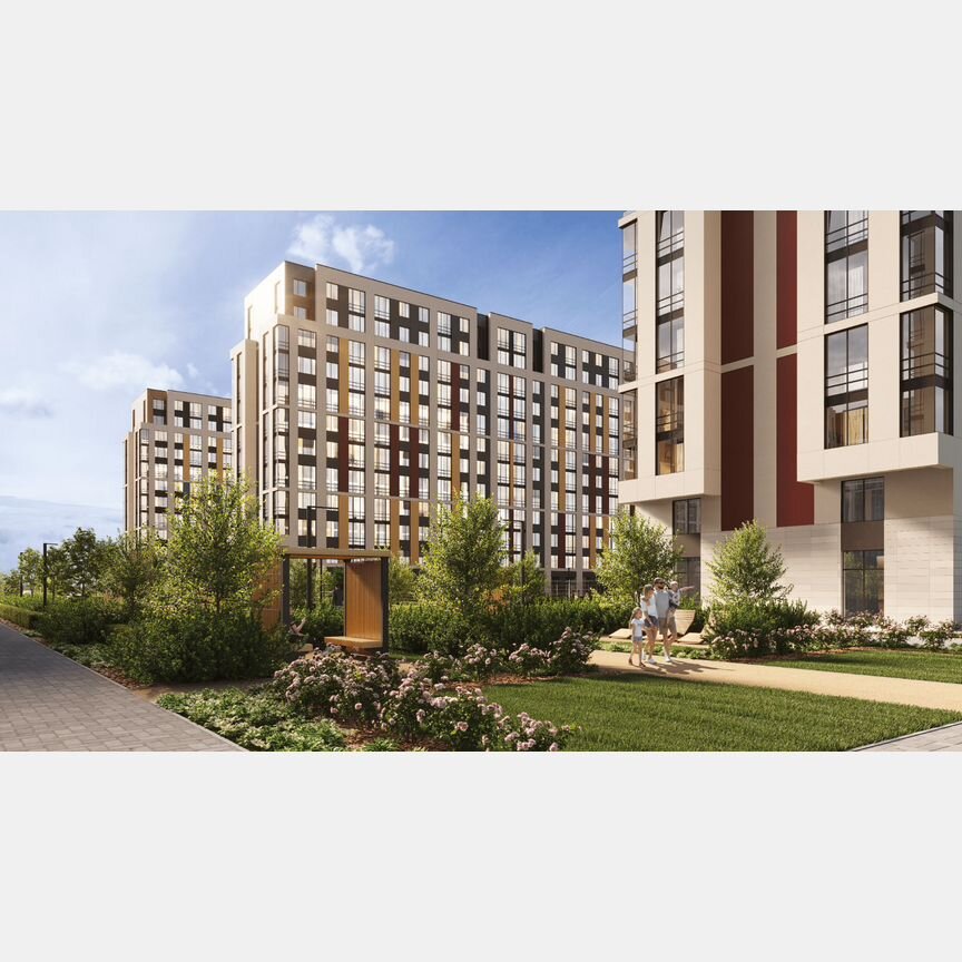 2-к. квартира, 55,1 м², 10/12 эт.