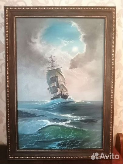 Картина маслом на холсте в раме