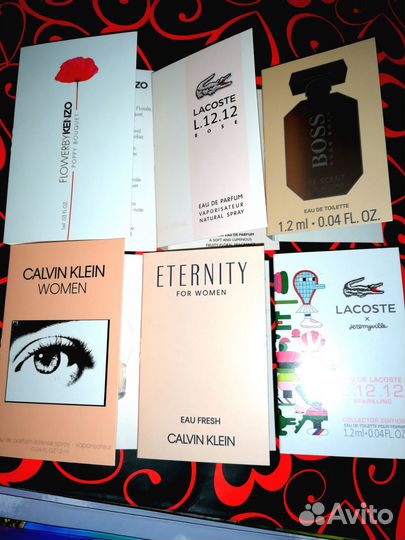 Набор 6 пробников парфюм