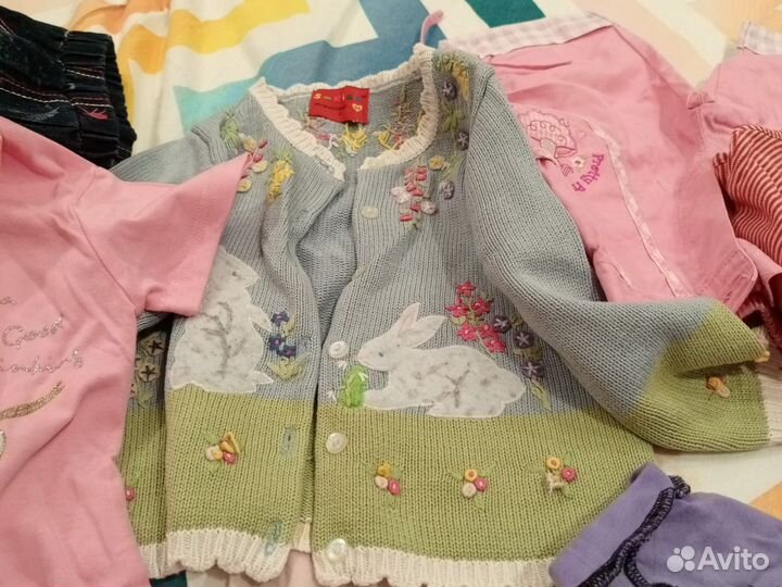 Большой пакет вещей для девочки до 3 лет