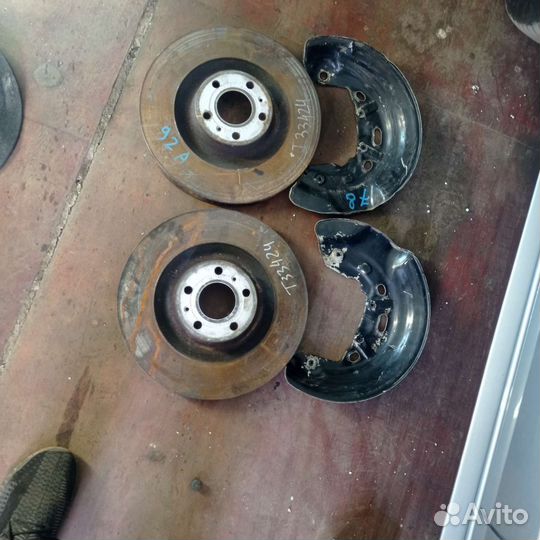 Тормозные диски ауди а8, 360 мм, пыльники