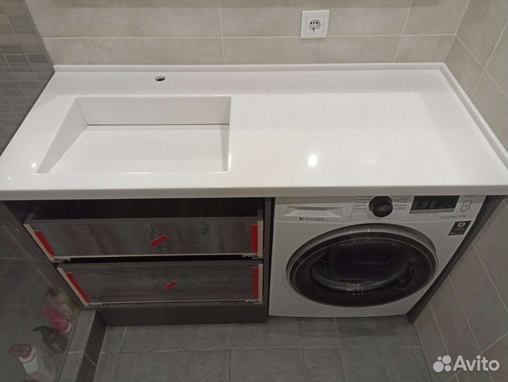 Изготовление и ремонт столешниц из акрилового (иск