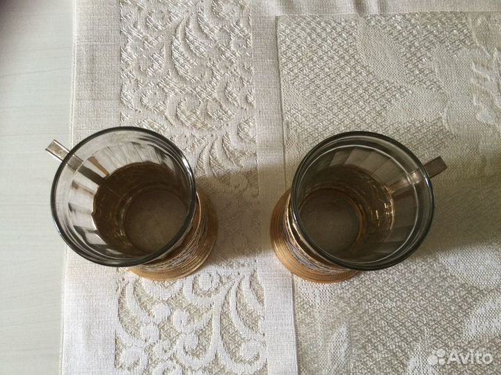 Подстаканники и стаканы гранённые и др стекло СССР