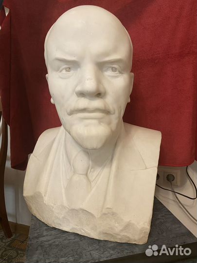 Бюст Ленина мрамор большой