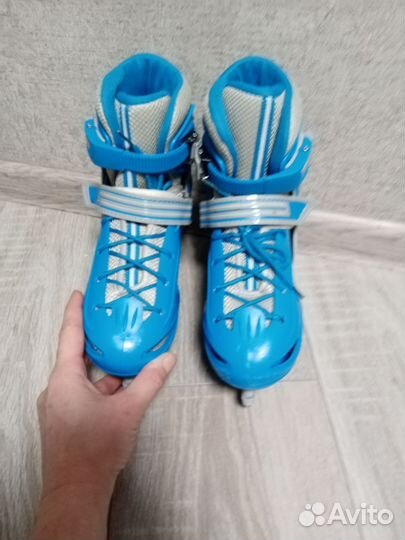 Коньки ледовые +ролики + защита