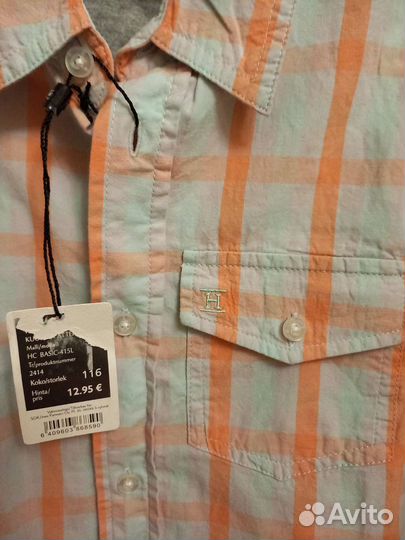 Новая фирменная летняя рубашка р.116