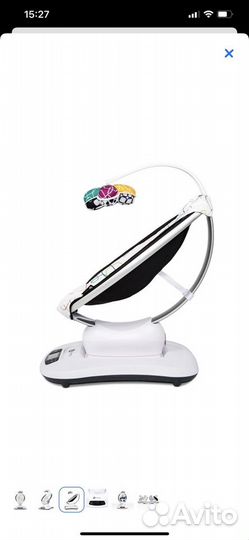 Новая Кресло-качалка 4Moms MamaRoo 4.0 Мультиплюш