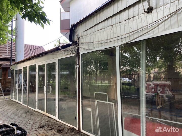 Металлопластиковые окна (витраж) бу