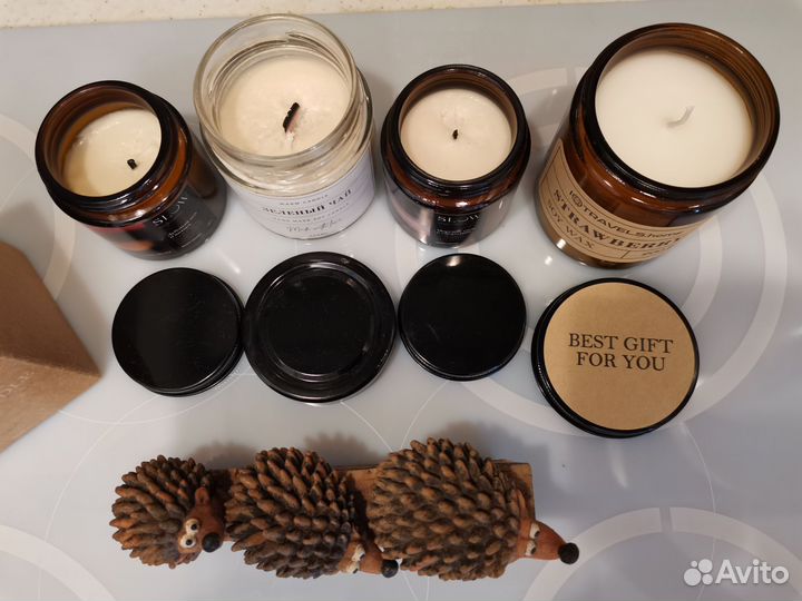 Набор элитных натуральных ароматических свечей