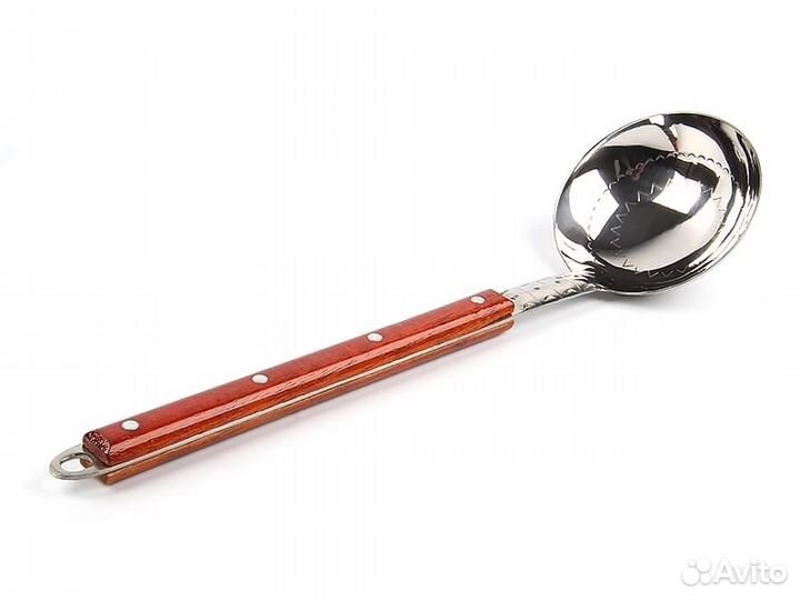 Половник из нерж. стали 46,5 см, с деревянной руч