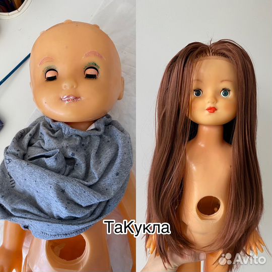 Рестоврация кукол. Прошивка волос.Создание куклы