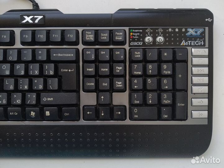 Игровая клавиатура a4tech X7 G800MU