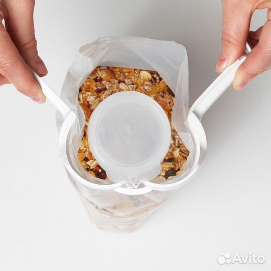 Бевара. Зажим с горлышком-крышкой д/пакета IKEA