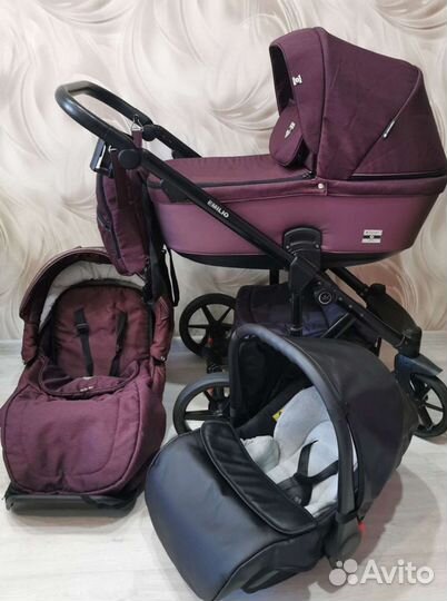 Коляска Adamex Emilio Deluxe 2 в 1. Эксклюзив